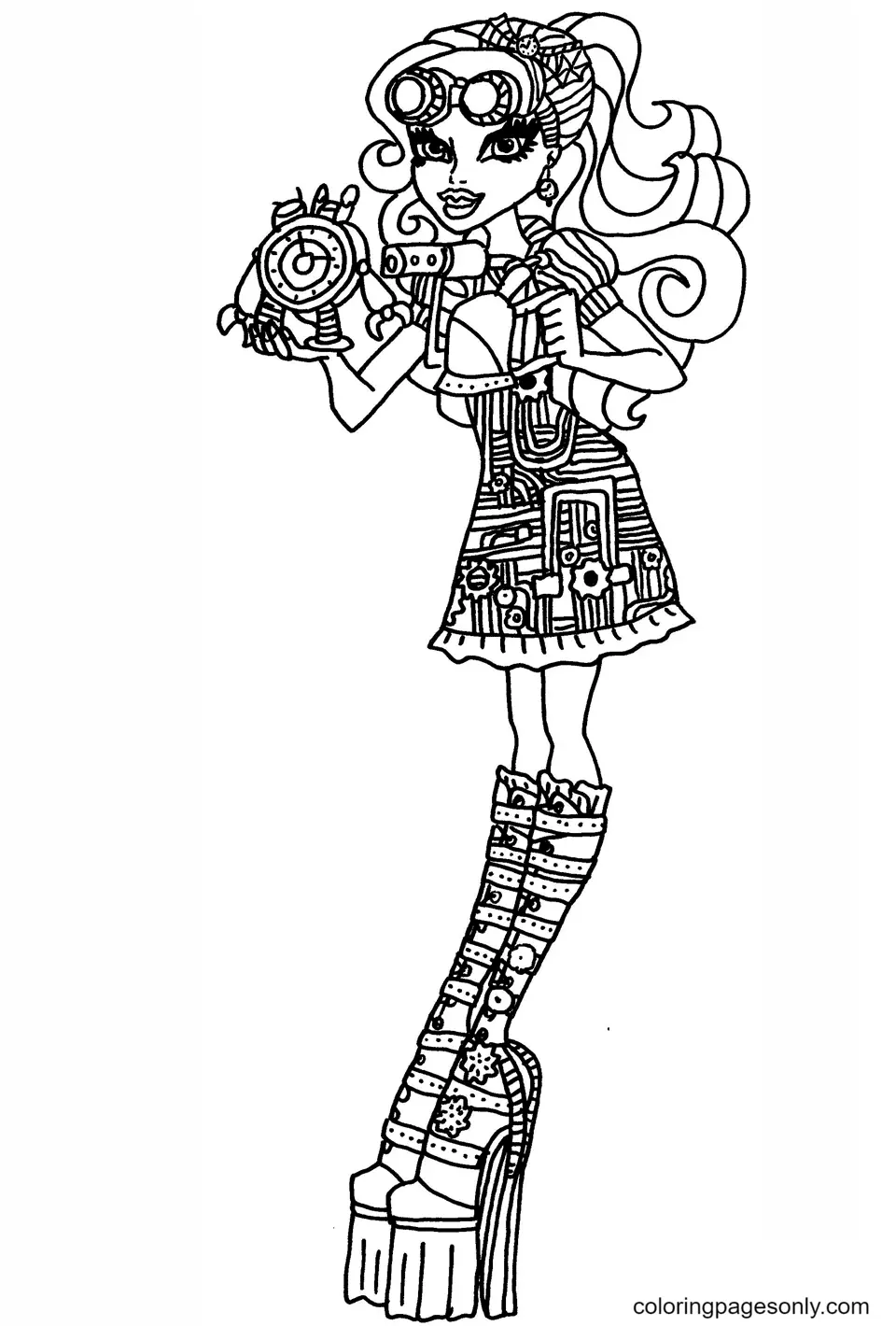 Monster High Coloring Pages 38