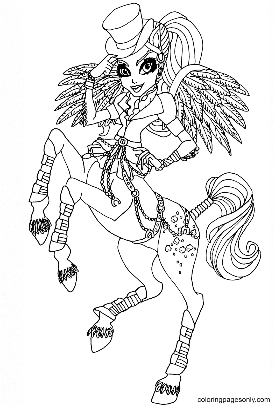 Monster High Coloring Pages 43