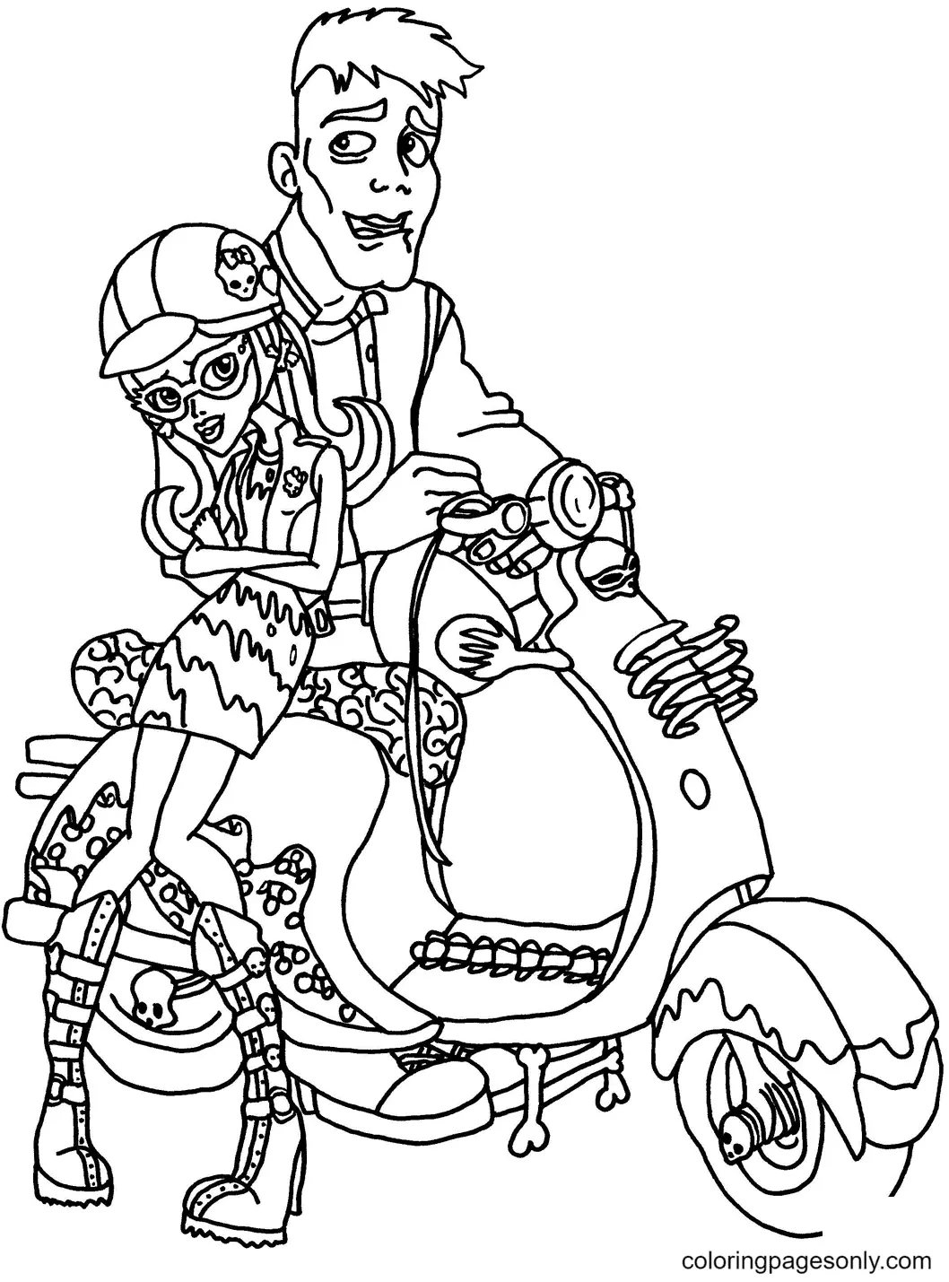 Monster High Coloring Pages 45