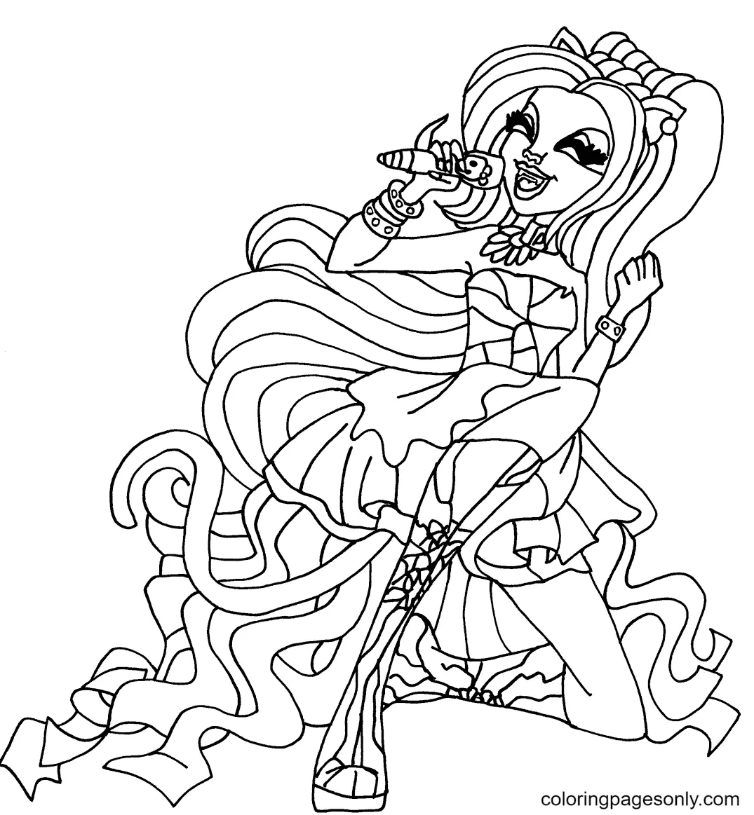 Monster High Coloring Pages 46