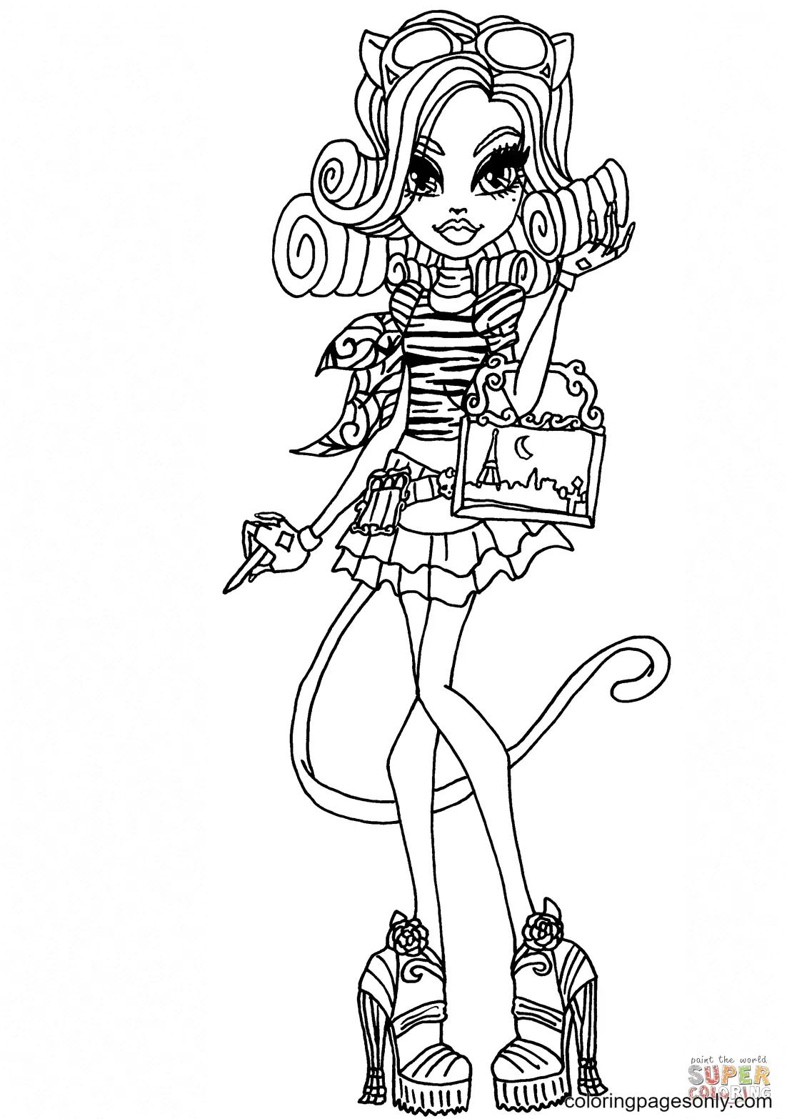 Desenhos de Monster High Para Colorir 49