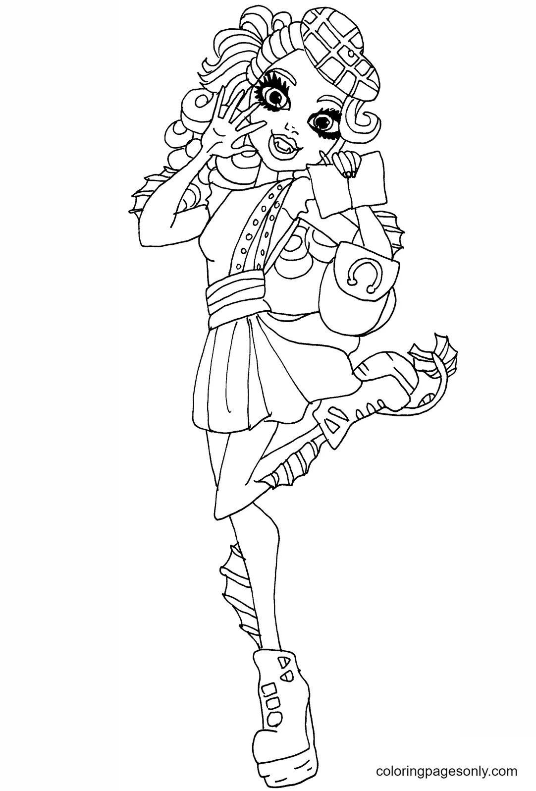 Monster High Para Colorear 86