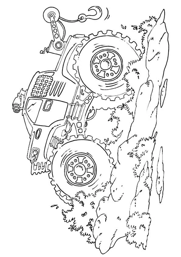 Desenhos de Monster Truck Para Colorir 100