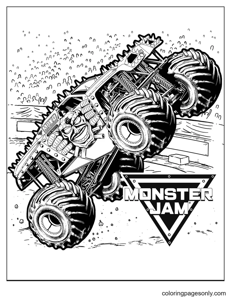 Desenhos de Monster Truck Para Colorir 102