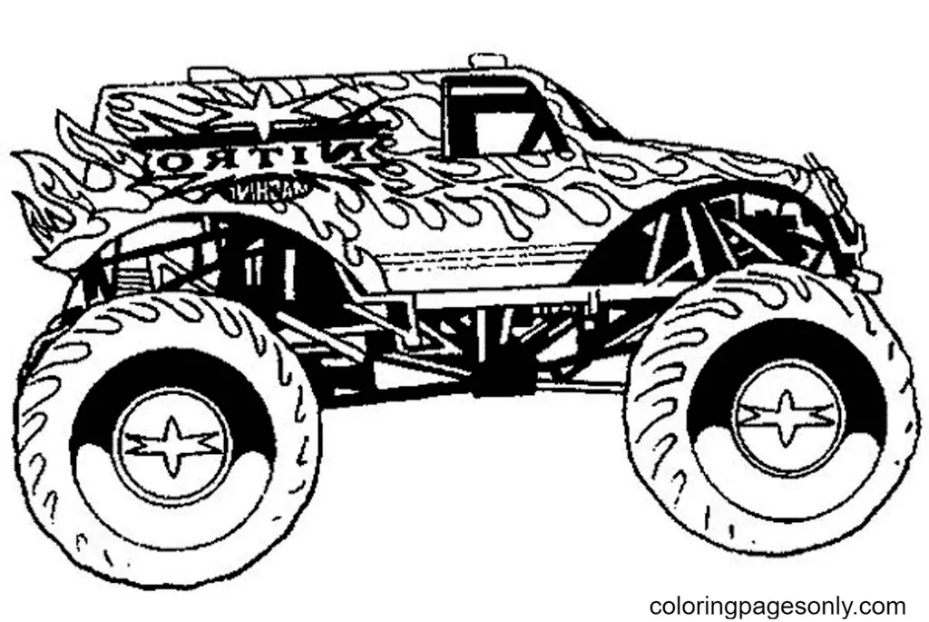 Monster Truck Ausmalbilder 106