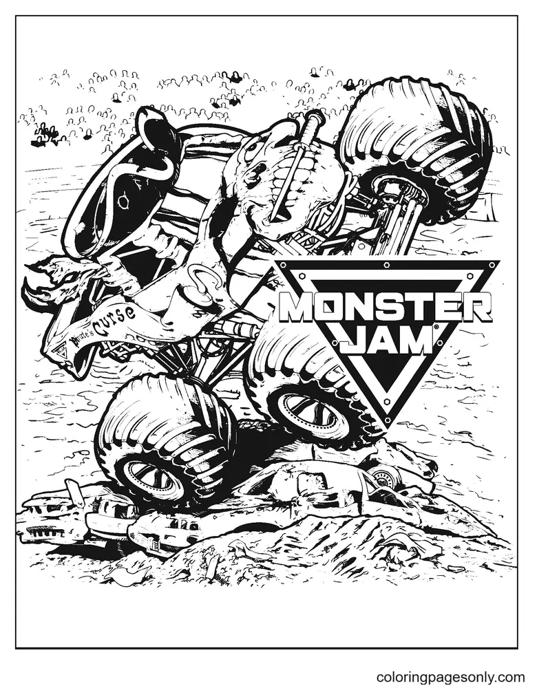 Desenhos de Monster Truck Para Colorir 111