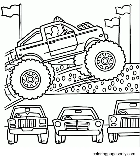 Desenhos de Monster Truck Para Colorir 127