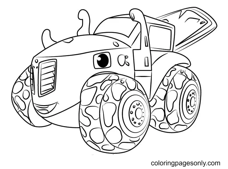 Desenhos de Monster Truck Para Colorir 129