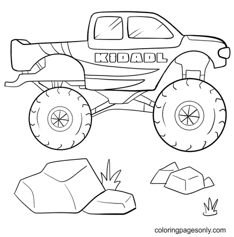 Monster Truck Coloring Pages 151