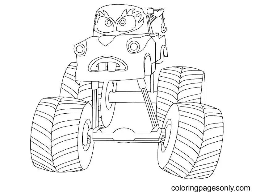 Desenhos de Monster Truck Para Colorir 156