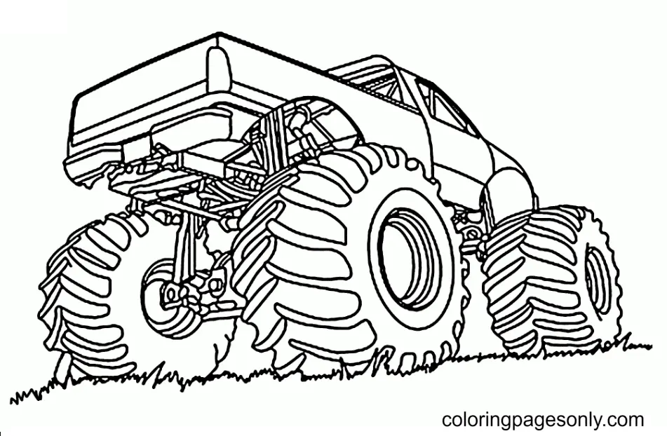 Desenhos de Monster Truck Para Colorir 158