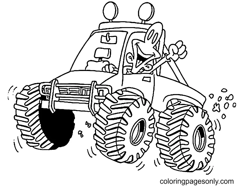 Desenhos de Monster Truck Para Colorir 164