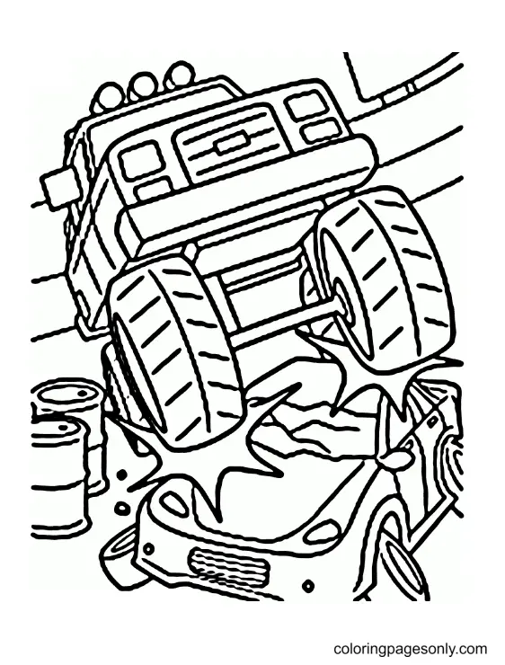 Desenhos de Monster Truck Para Colorir 165