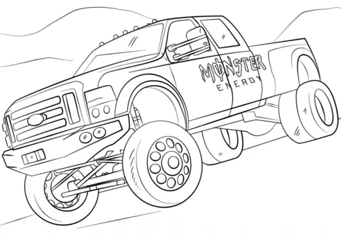 Desenhos de Monster Truck Para Colorir 53