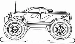 Monster Truck Coloring Pages 68