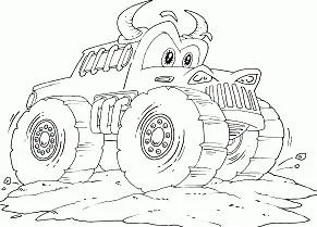 Monster Truck Para Colorear 69