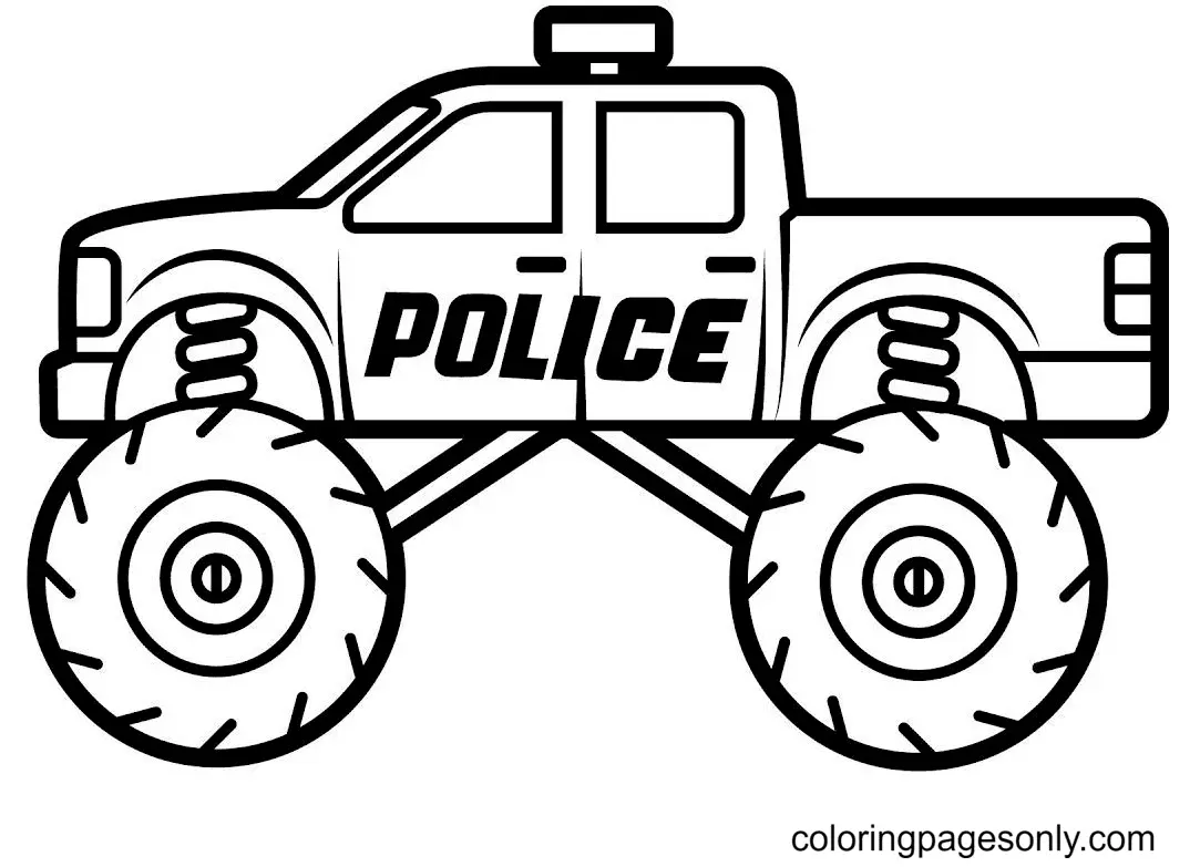 Desenhos de Monster Truck Para Colorir 74