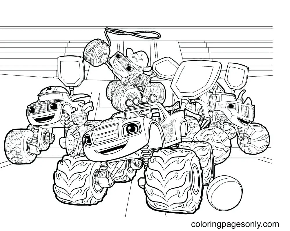 Desenhos de Monster Truck Para Colorir 87