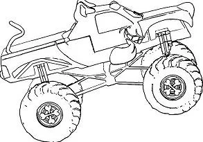 Monster Truck Para Colorear 94