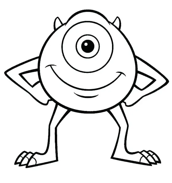 Monsters Inc Coloring Pages 4