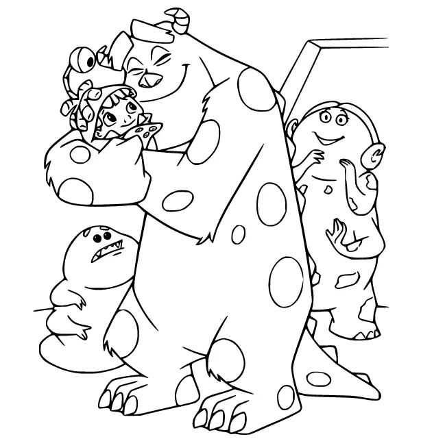 Monsters Inc Coloring Pages 42