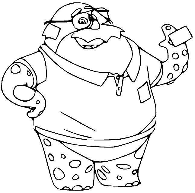 Monsters University Coloring Pages 10