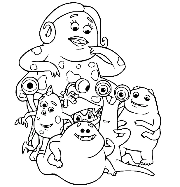 Monsters University Coloring Pages 17