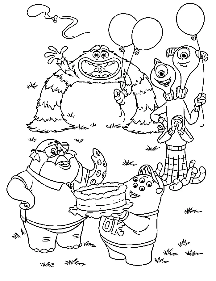 Monsters University Coloring Pages 2