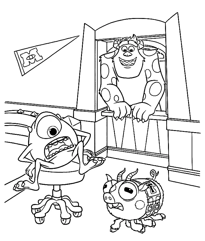 Monsters University Coloring Pages 24