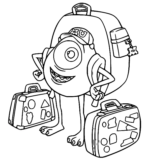 Monsters University Coloring Pages 25