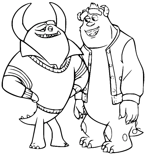 Monsters University Coloring Pages 39