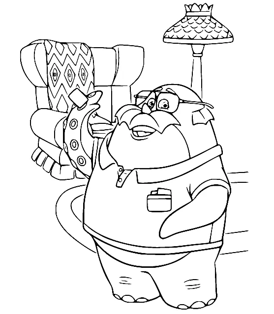 Monsters University Coloring Pages 43