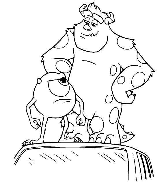 Monsters University Coloring Pages 44