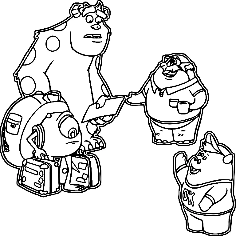 Monsters University Coloring Pages 46