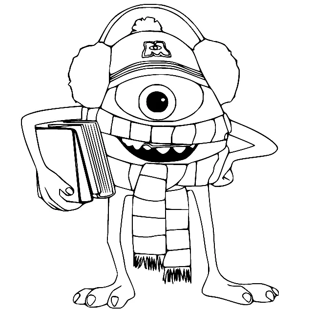 Desenhos de Universidade Monstros desenhos Para Colorir