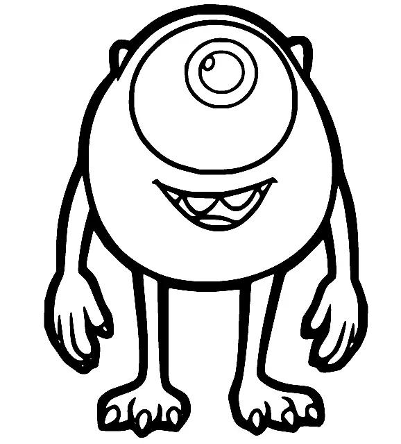 Monsters University Coloring Pages 7