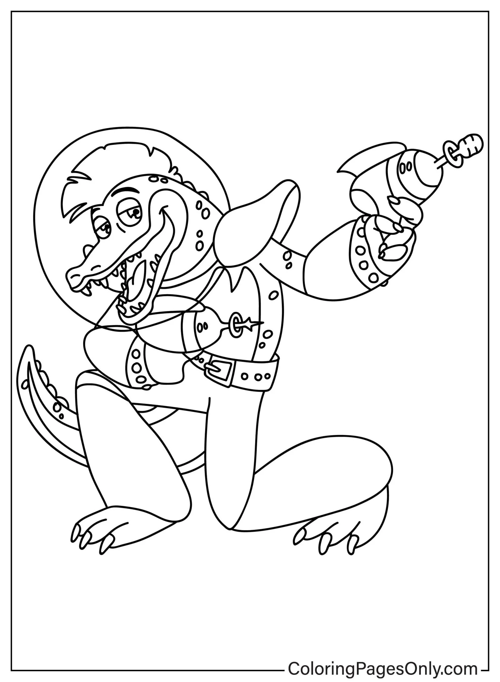Montgomery Gator Para Colorear