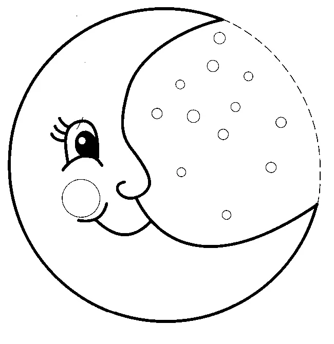 Desenhos de Lua Para Colorir 14