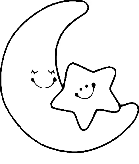 Desenhos de Lua Para Colorir 4