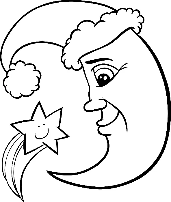 Desenhos de Lua Para Colorir 41