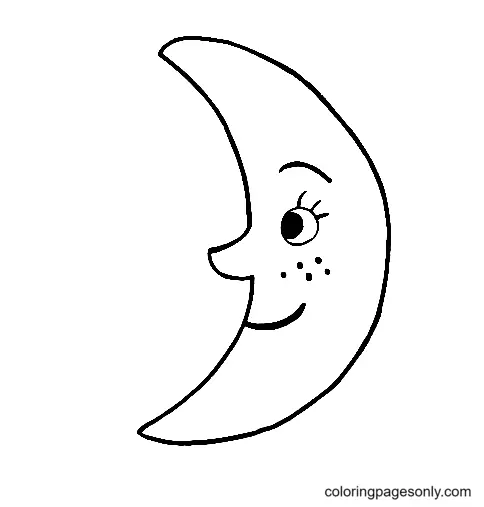 Desenhos de Lua Para Colorir 42