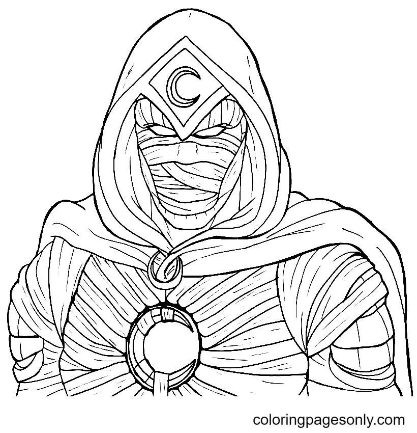 Moon Knight Coloring Pages 1