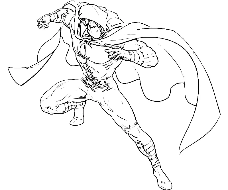 Moon Knight Coloring Pages 10