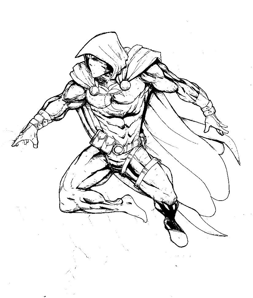 Moon Knight Coloring Pages 11