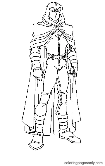 Moon Knight Coloring Pages 13