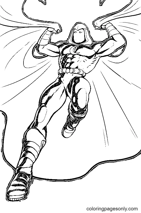 Moon Knight Coloring Pages 15