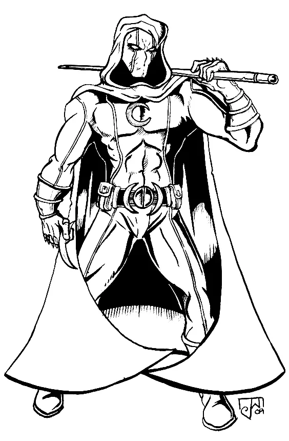 Moon Knight Coloring Pages 17