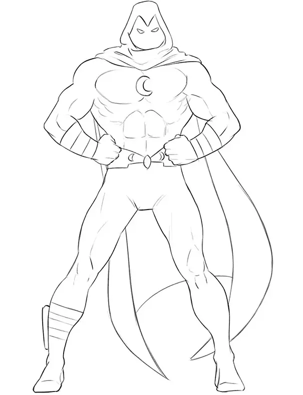 Moon Knight Coloring Pages 18