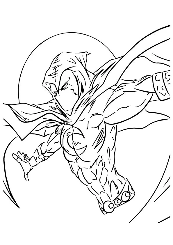 Moon Knight Coloring Pages 2