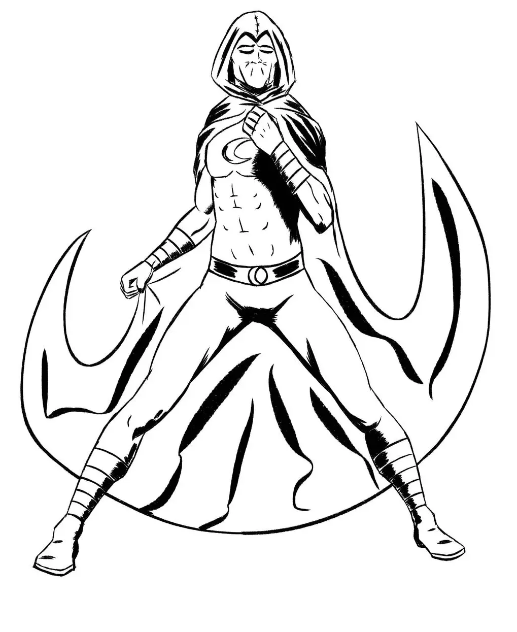 Moon Knight Coloring Pages 22